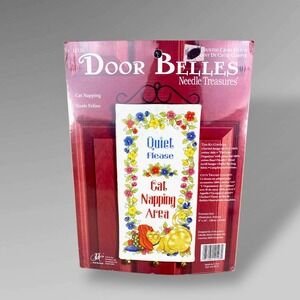 Needle Treasures Cat Napping Door Belles Cross Stitch Kit Vintage 2005